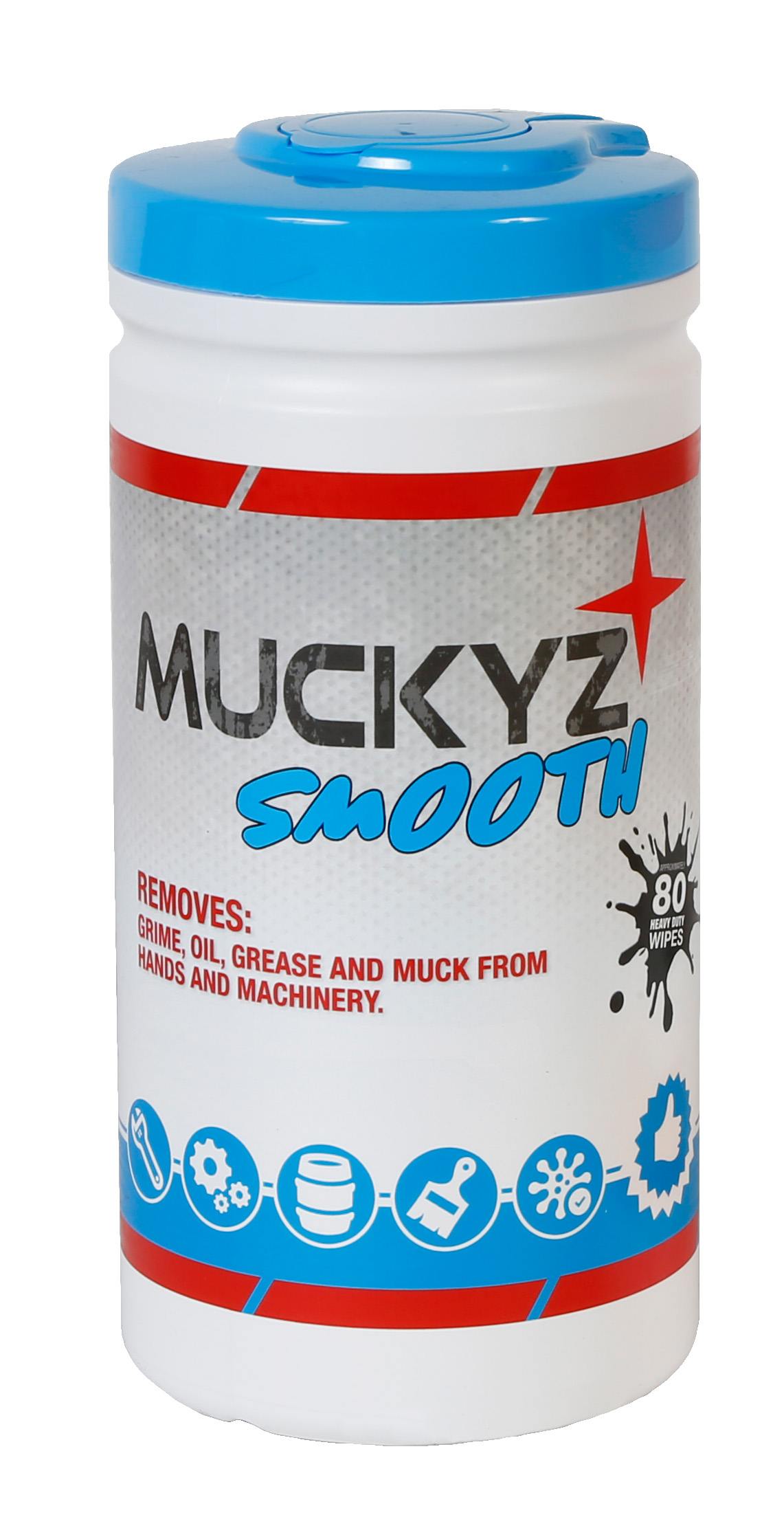 Case of 12 x 2litre tubs of 80 Muckyz Smooth Wipes